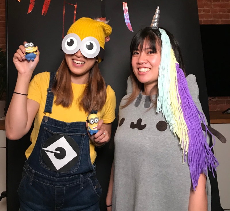 diy minion costume and unicorn pusheen